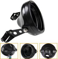 🏍️ enhance your harley davidson with the sleek black 7 inch motorcycle led headlight housing bucket mount logo