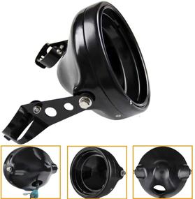 img 4 attached to 🏍️ Enhance Your Harley Davidson with the Sleek Black 7 Inch Motorcycle LED Headlight Housing Bucket Mount