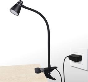 img 4 attached to 💡 CeSunlight LED Clip Desk Lamp: Adjustable Color Temperature for Brighter Illumination - Headboard & Bed Reading Light with Strong Clamp (Black)