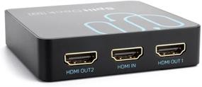 img 3 attached to 🔌 Высокопроизводительный HDMI-сплиттер SplitDeck 1x2 - 4K@60Hz, HDR, 3D, HDCP 2.2, 4:4:4 Chroma, двойной порт распределительный усилитель.