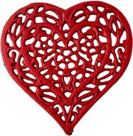 stylish cast iron heart trivet: enhancing your decor with elegance logo