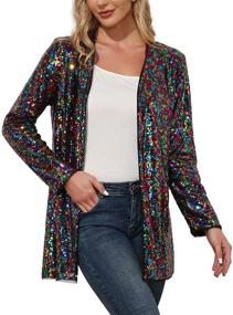img 4 attached to KANCY KOLE Vintage Cardigan Blazers - Women's Clothing