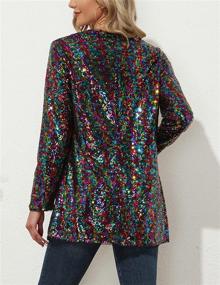 img 2 attached to KANCY KOLE Vintage Cardigan Blazers - Women's Clothing