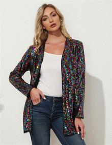 img 3 attached to KANCY KOLE Vintage Cardigan Blazers - Women's Clothing