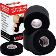 🏋️ summum fit athletic tape: all-in-one sports tape for enhanced wrist, ankle, and hand protection. 3 rolls + 1 finger tape. easy application & no sticky residue. ideal for boxing, football, and climbing. logo