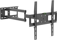 📺 mount plus mp-l28-400d: long arm tv wall mount with 28 inch extension for corner installation, full motion design - supports 32"-55" tvs, max vesa 400x400 (corner wall mount) logo