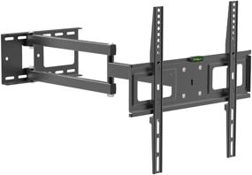 img 4 attached to 📺 Mount Plus MP-L28-400D: Long Arm TV Wall Mount with 28 Inch Extension for Corner Installation, Full Motion Design - Supports 32"-55" TVs, Max VESA 400x400 (Corner Wall Mount)