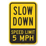 optimized speed limit sign for slower driving logo