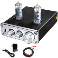 🔊 fx audio tube preamp: ne5532 replaceable tube and op amp chip mini hifi stereo 6k4 vacuum tube buffer preamplifier - bass and treble control - rca cable included for amp/active speaker logo