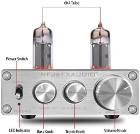 img 3 attached to 🔊 Преамп FX AUDIO Tube: NE5532 Заменяемая лампа и амплитудно-частотная модуляция OP Amp. Мини HiFi Стерео 6K4 Ламповый буферный преамп - Управление басом и высокими частотами - В комплекте RCA-кабель для усилителя/активной акустики.