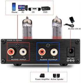 img 2 attached to 🔊 Преамп FX AUDIO Tube: NE5532 Заменяемая лампа и амплитудно-частотная модуляция OP Amp. Мини HiFi Стерео 6K4 Ламповый буферный преамп - Управление басом и высокими частотами - В комплекте RCA-кабель для усилителя/активной акустики.