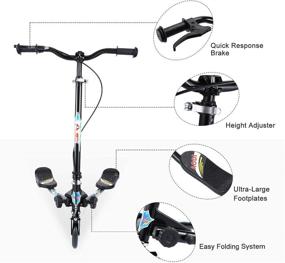 img 3 attached to AODI Scooters Foldable Drifting Adjustable