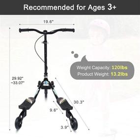 img 1 attached to AODI Scooters Foldable Drifting Adjustable