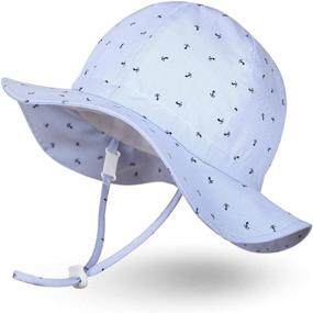 img 4 attached to 🧢 Ami Li Tots Adjustable Protection Boys' Hats & Caps: Stylish and Safe Accessories