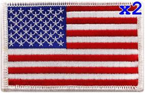 img 1 attached to Pack American Embroidered Patch Applique