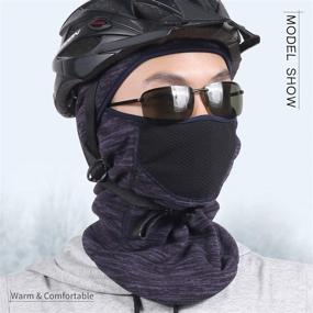 img 3 attached to ❄️ Balaclava - Ultimate Cold Weather Face Mask for Extreme Outdoor Activities - Windproof Ski Mask Tactical Hood for Men & Women in Motorcycling and Snowboarding