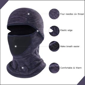 img 2 attached to ❄️ Balaclava - Ultimate Cold Weather Face Mask for Extreme Outdoor Activities - Windproof Ski Mask Tactical Hood for Men & Women in Motorcycling and Snowboarding