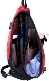 img 1 attached to Pickleball Bag with Water Bottle Holder: ZOEA Sport Sling Bag for Women and Men - Fits 2 Paddles and All Your Gear