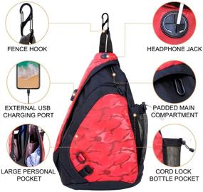 img 3 attached to Pickleball Bag with Water Bottle Holder: ZOEA Sport Sling Bag for Women and Men - Fits 2 Paddles and All Your Gear