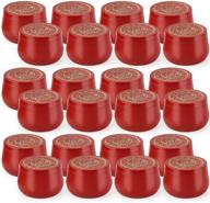 🕯️ 24pcs apsung candle tins, 8oz candle cans jars for diy candle making, round containers with lids for arts crafts, storage and holiday gifts - red logo