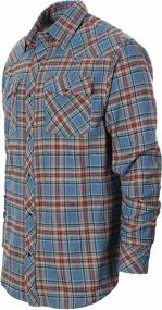 img 2 attached to 👕 Turquoise Checkered Brushed Gioberti Western Shirts for Men