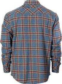 img 3 attached to 👕 Turquoise Checkered Brushed Gioberti Western Shirts for Men