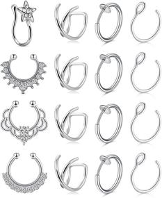 img 2 attached to AVYRING Non Pierced Nostril Piercing Jewelry