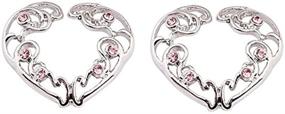 img 1 attached to 🌸 Body Accentz Nipple Rings - Non-Piercing Clip On Pair with Tribal Floral Flower Heart Design