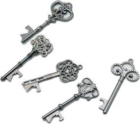 img 1 attached to 🔑 Yansanido Pack of 50 Skeleton Key Bottle Openers - Perfect Wedding Favors, Baby Shower Gifts, and Party Keepsakes in 5 Stylish Black Designs