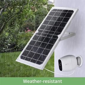 img 2 attached to ⚡️ Solar Panel for Arlo Pro 2 and Arlo Pro | 7.5W High-Performance Charging to Ensure Sufficient Power | Not Compatible with Arlo Ultra and Arlo Pro3 (Silver)