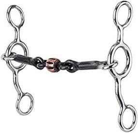 img 4 attached to 🐴 Reinsman 349 Cowhorse Snaffle for Junior Riders: Sweet Iron with Copper Roller, Stage B