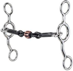 img 2 attached to 🐴 Reinsman 349 Cowhorse Snaffle for Junior Riders: Sweet Iron with Copper Roller, Stage B