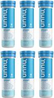 stay refreshed with nuun active: tropical fruit electrolyte enhanced drink tabs - 6 tubes of 10 tabs logo