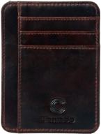 👝 chamdo minimalist wallets: sleek and stylish genuine leather wallet for men's dark accessories logo