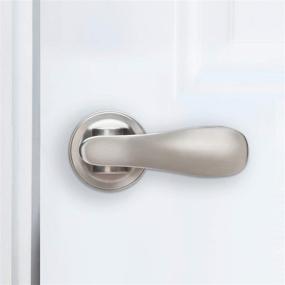 img 3 attached to 🚪 Yale P5101N01 Navis Paddle Passage Lever (Push/Pull to Open), Contactless Opening – Hip Press, Satin Nickel