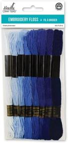 img 1 attached to 🧵 High-Quality 8m Needlecrafters Cotton Embroidery Floss in an Array of Blues