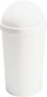 🗑️ sterilite white 12 qt swing-top wastebasket: efficient and stylish garbage disposal solution logo
