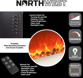 img 2 attached to Northwest 80 BL31 2002 Electric Fireplace Silver