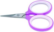 🔪 pack of 3 westcott 3-inch titanium straight scissors in violet color logo