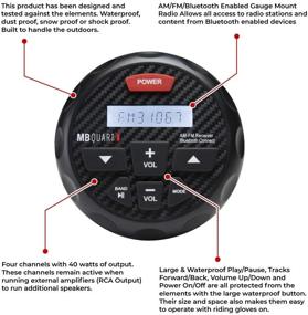 img 1 attached to 🚘 Enhance Your Vehicle with MB QUART Gauge Mount Radio W Carbon: Advanced Audio Technology for a Superior Driving Experience