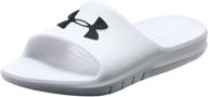 under armour athletic slide sandal - black men's shoes logo