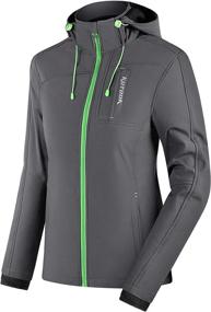 img 4 attached to Stay Cozy and Protected: KUTOOK Thermal Fleece Women's Softshell Jacket, Ideal for Hiking, Running, and Outdoor Sports