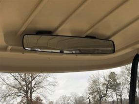 img 4 attached to XL Sport Panoramic Golf Cart Rear View Mirror - 18-inch for EZGO, Club Car, and Yamaha