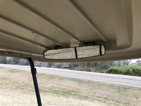 img 3 attached to XL Sport Panoramic Golf Cart Rear View Mirror - 18-inch for EZGO, Club Car, and Yamaha