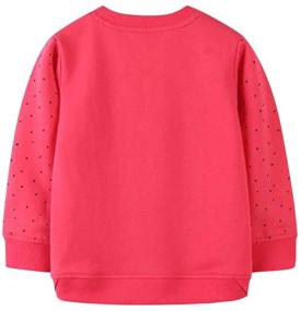 img 3 attached to 👕 Long Sleeve Cotton Sweatshirt Pullover for Toddler Boys and Girls - Ideal Fall Winter Outdoor Outfit Clothes