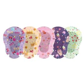 img 3 attached to EGOOL Cute Eye Patches - Adhesive Eye Patches 50 Pack Breathable Eye Pad for Girls - Colorful & Fun Designs - Individually Wrapped Eye Patches for Kids - Regular Size