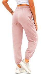 img 1 attached to Sweatpants Waisted Pockets Athletic Joggers Sports & Fitness and Running