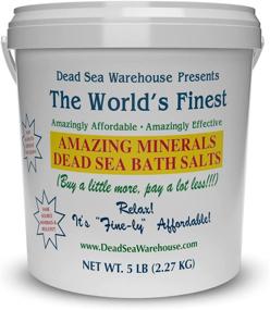 img 3 attached to Amazing Minerals Dead Sea Bath Salts - Detoxifying and Moisturizing 5 lb Bag