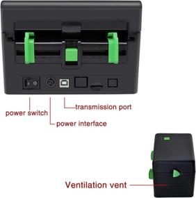 img 1 attached to 🖨️ Meihengtong Commercial Grade Direct Thermal 4x6 Shipping Label Printer for Shipping & Postage Labels - UPS FedEx Amazon Ebay Etsy Shopify Compatible