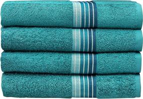 img 4 attached to Bath Towels Extra Absorbent Cotton Quality